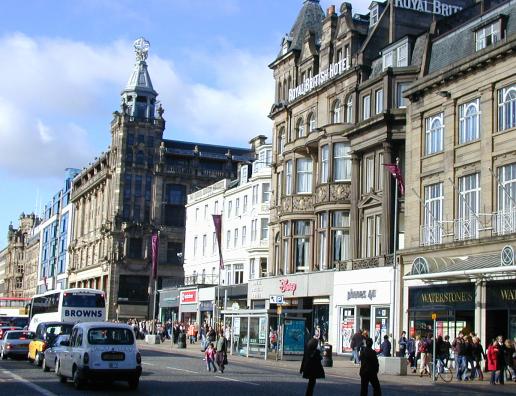 Princes Street looking from East to West