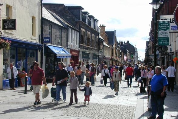 Fort William High Street shops - See text below