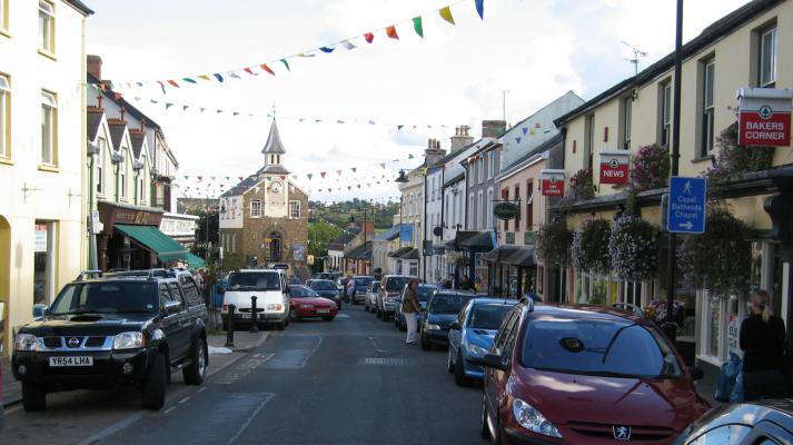 Narberth High Street shops - See text below
